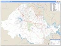 Chesterfield County, VA Wall Map Zip Code