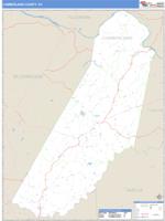 Cumberland County, VA Wall Map Zip Code
