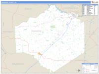 Dinwiddie County, VA Wall Map Zip Code