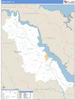 Essex County, VA Wall Map Zip Code