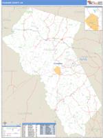 Fauquier County, VA Wall Map Zip Code