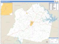 Franklin County, VA Wall Map