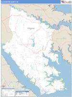 Gloucester County, VA Wall Map Zip Code
