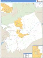 Montgomery County, VA Wall Map Zip Code