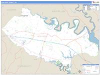 New Kent County, VA Wall Map Zip Code