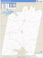 Pittsylvania County, VA Wall Map Zip Code