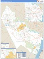 Prince William County, VA Wall Map Zip Code