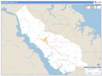 Richmond County, VA Wall Map Zip Code