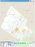 Rockingham County, VA Wall Map Zip Code
