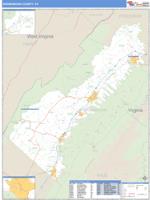 Shenandoah County, VA Wall Map Zip Code