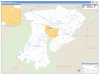Warren County, VA Wall Map Zip Code