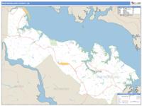 Westmoreland County, VA Wall Map Zip Code