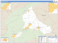 Wise County, VA Wall Map Zip Code