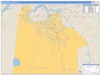 Chesapeake County, VA Wall Map Zip Code