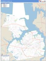 Portsmouth County, VA Wall Map