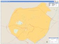 Staunton County, VA Wall Map