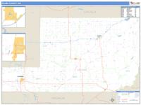 Adams County, WA Wall Map Zip Code