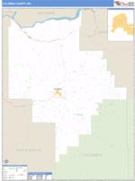 Columbia County, WA Wall Map Zip Code