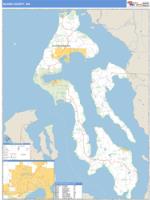 Island County, WA Wall Map Zip Code