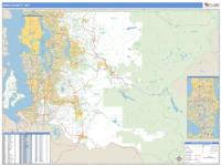King County, WA Wall Map Zip Code