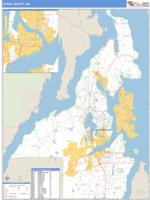 Kitsap County, WA Wall Map Zip Code