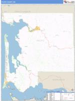 Pacific County, WA Wall Map Zip Code