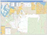 Pierce County, WA Wall Map Zip Code