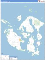San Juan County, WA Wall Map Zip Code