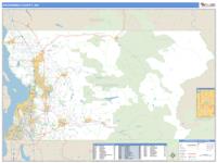 Snohomish County, WA Wall Map Zip Code