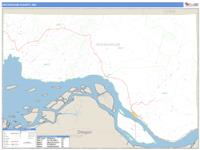 Wahkiakum County, WA Wall Map Zip Code