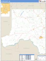 Whitman County, WA Wall Map Zip Code