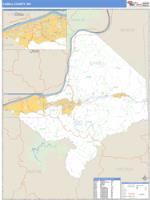 Cabell County, WV Wall Map Zip Code