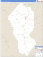 Calhoun County, WV Wall Map Zip Code