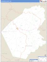 Doddridge County, WV Wall Map Zip Code
