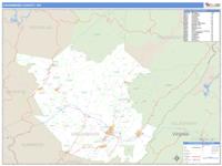 Greenbrier County, WV Wall Map Zip Code