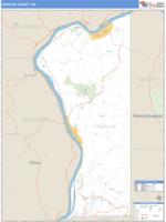 Hancock County, WV Wall Map Zip Code