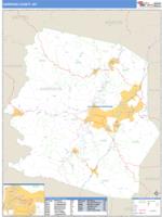 Harrison County, WV Wall Map Zip Code