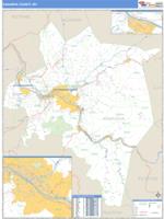 Kanawha County, WV Wall Map Zip Code