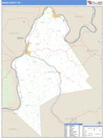 Mason County, WV Wall Map Zip Code