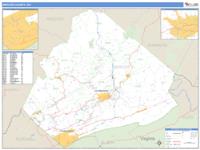 Mercer County, WV Wall Map Zip Code