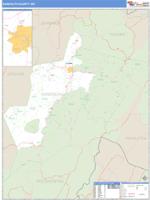 Randolph County, WV Wall Map Zip Code