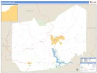 Taylor County, WV Wall Map Zip Code