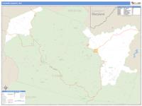 Tucker County, WV Wall Map Zip Code