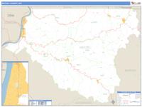 Wetzel County, WV Wall Map Zip Code