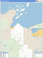 Ashland County, WI Wall Map Zip Code