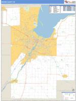 Brown County, WI Wall Map Zip Code