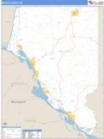 Buffalo County, WI Wall Map Zip Code