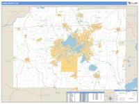 Dane County, WI Wall Map Zip Code