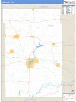 Dunn County, WI Wall Map Zip Code