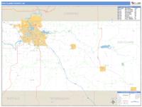 Eau Claire County, WI Wall Map Zip Code